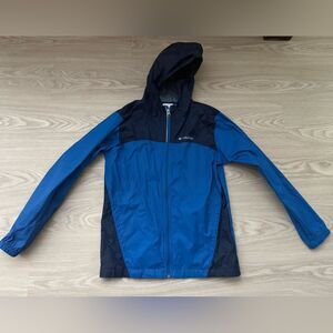 Columbia Blue and Black Hooded Jacket